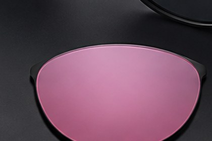 Pink lens colour