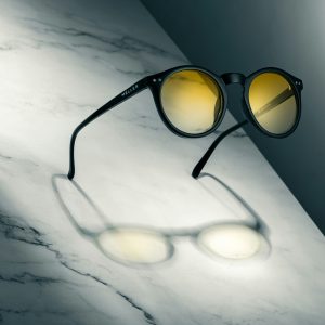 Round Yellow Tint Sunglasses